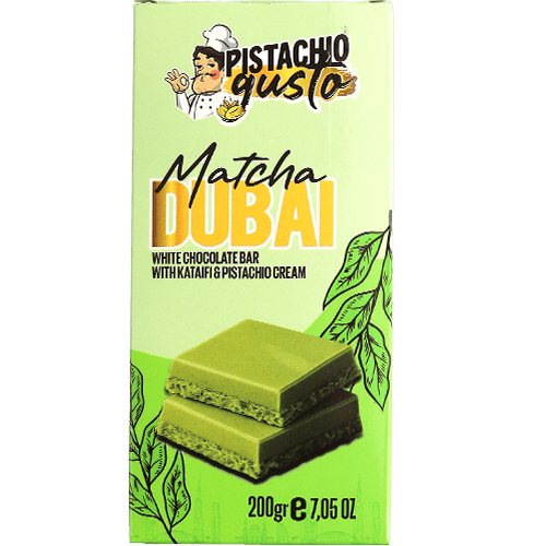 Matcha Dubai White Chocolate Pistachio & Kataifi Pistachio Gusto 200g