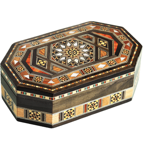 Wooden Mosaic Decor Box 18x11.5cm