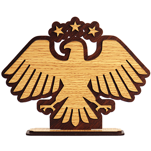 Syrian Eagle Wooden Decor 20x15.5cm