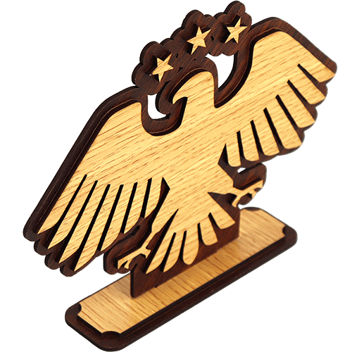 Syrian Eagle Wooden Decor 20x15.5cm