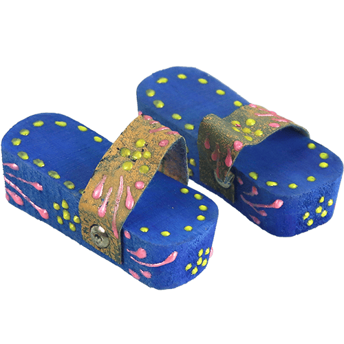 Colored Wooden Clogs Set 6 Pairs