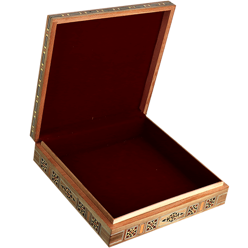 Luxury Mosaic Box with Mother of Pearl Inlay 30x30cm