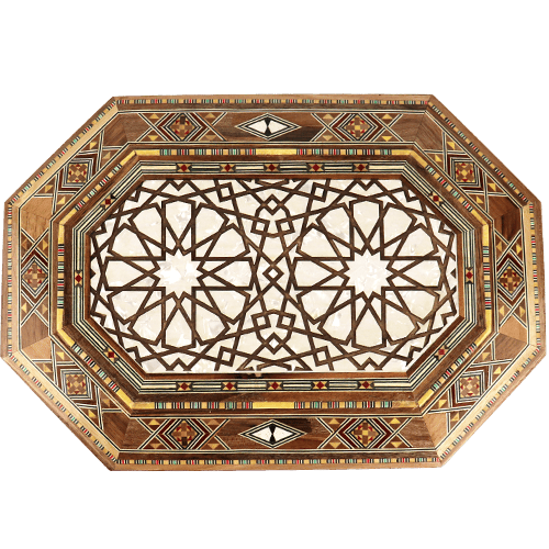 Wooden Mosaic Mother of Pearl Box 32x22cm
