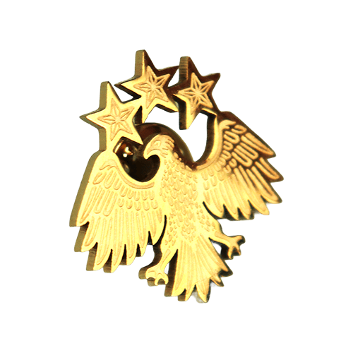 Syrian Eagle Lapel Pin 2.5 cm