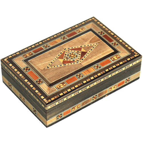 Mosaic Wooden Box 19x12x5 cm