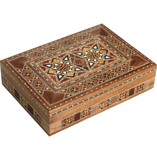 Mosaic Wooden Box 26x18x6 cm