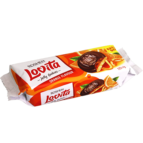 Orange Jelly Biscuit Roshen 135g