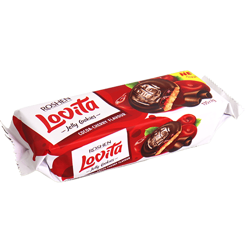 Lovita Jelly Biscuits Cocoa & Cherry ROSHEN 135g