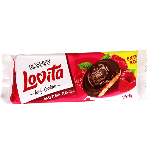 Lovita Berry Jelly Biscuits ROSHEN 135g