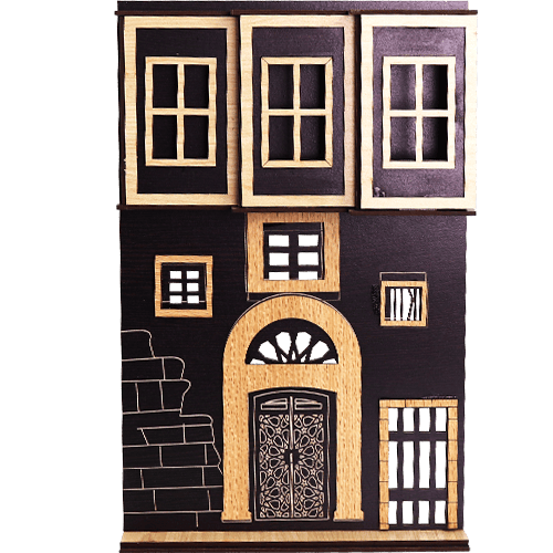 Old Syrian House Façade Figurine 29x19cm