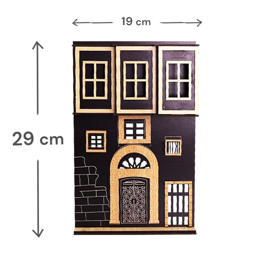 Old Syrian House Façade Figurine 29x19cm