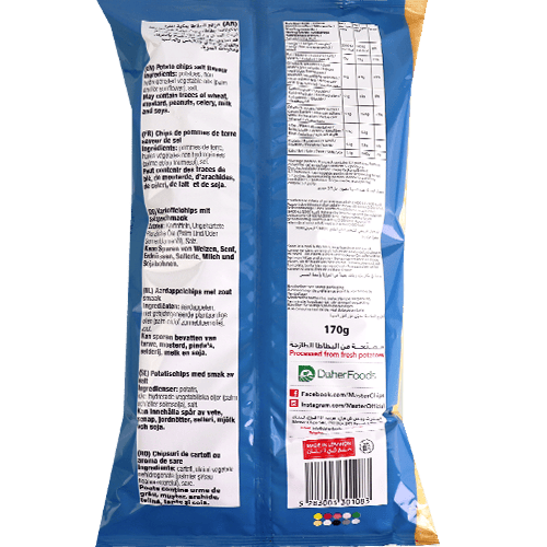 Potato Chips Salt Flavor Master 170g