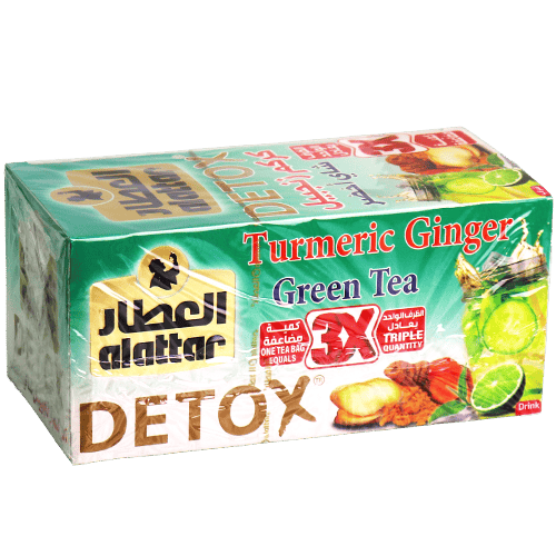 Turmeric Ginger Green Tea Detox Alattar 24 bags