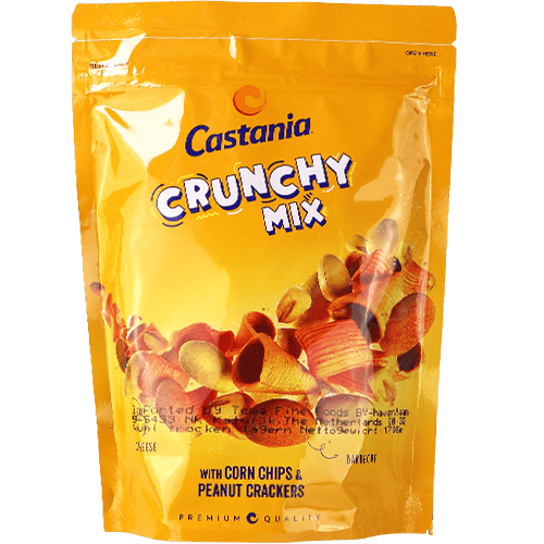 Crunchy Mix Corn Chips & Peanut Crackers Castania 170g