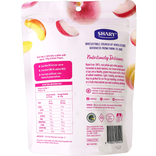 Sunlit Freeze-Dried Peach Crisps Shary 40g