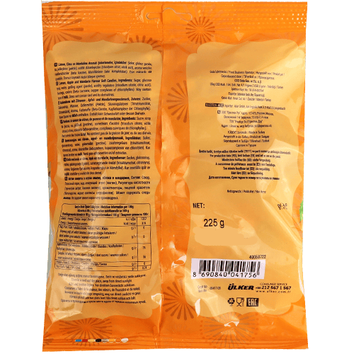 Lokumcuk Soft Candies Lemon, Apple & Mandarin Ülker 225g