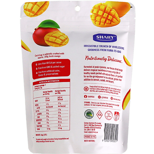 Shary Freeze-Dried Mango Crisps 30g