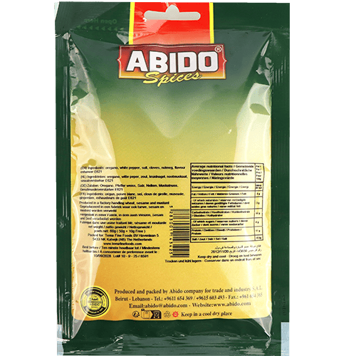 Pizza Spices Abido 60g