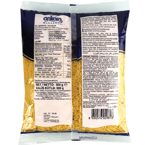 Vermicelli Ankara Makarnasi 500g
