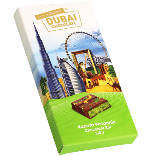 Kunafa Pistachio Chocolate Bar Dubai Chocolate 130g
