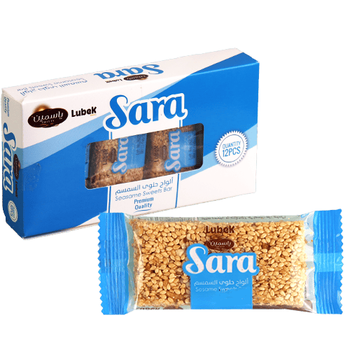 Sara Sesame Sweet Bar Lubek 12Pcs