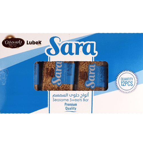 Sara Sesame Sweet Bar Lubek 12Pcs