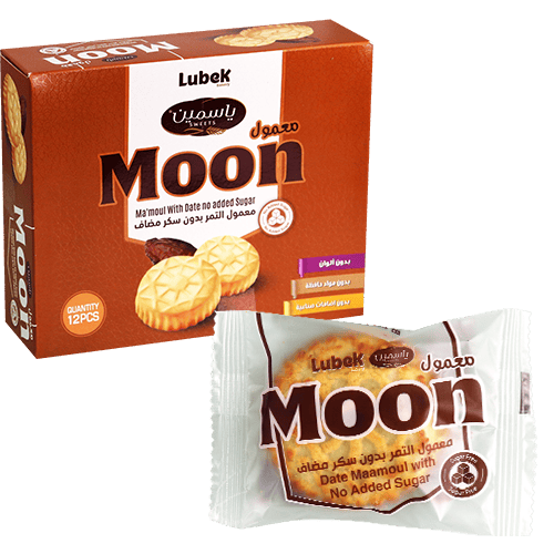 Moon Date Maamoul No Added Sugar Lubek 12pcs