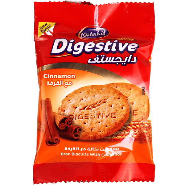 Cinnamon Digestive Bran Biscuits Katakit 24 Packs