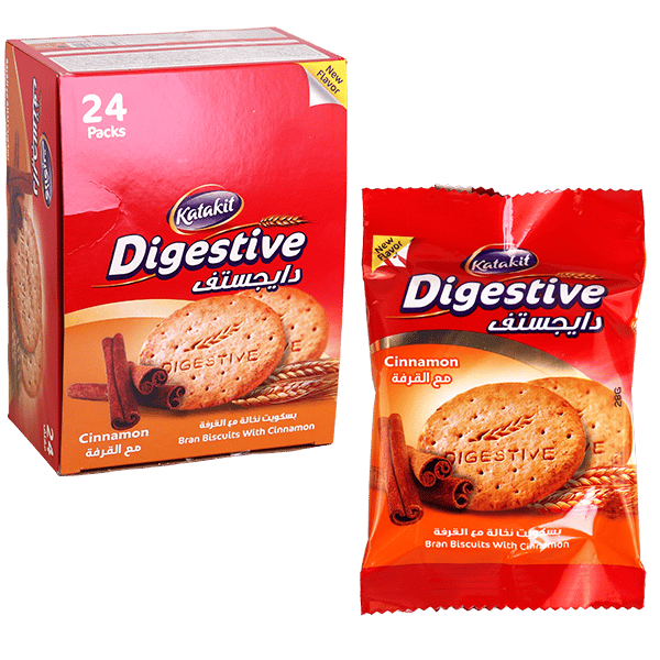 Cinnamon Digestive Bran Biscuits Katakit 24 Packs