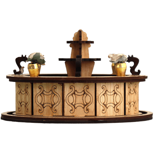 Laser-Cut Wooden Bahra Stand