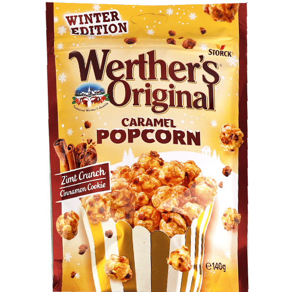 Werther's Winter Cinnamon Caramel Popcorn 140g