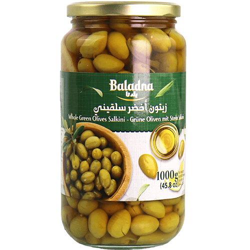 Green Salqini Olives Baladna 1000g