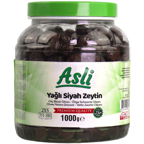 Oily Black Olives Asli 1kg