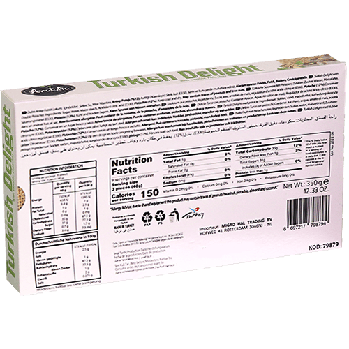 Turkish Delight Double Pistachio Anatolia 350g