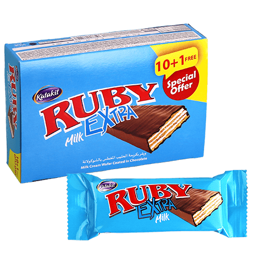 Milk Cream Wafer Chocolate Katakit Ruby Extra 10+1pcs