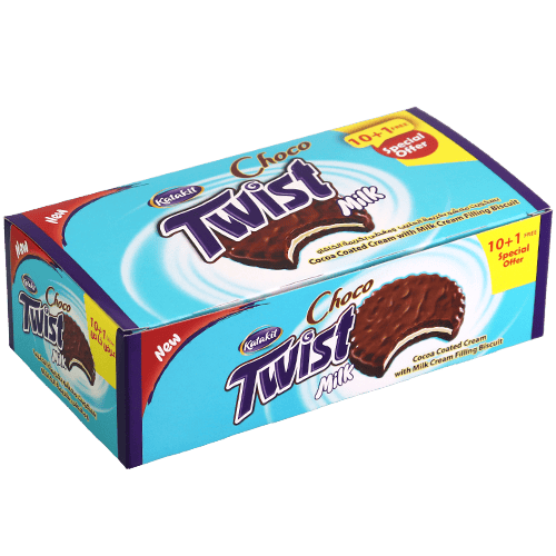 Choco Twist Milk Biscuit Katakit 10+1pcs