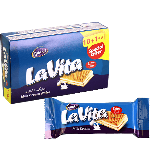 Milk Cream Wafer La Vita Katakit 10+1 Free