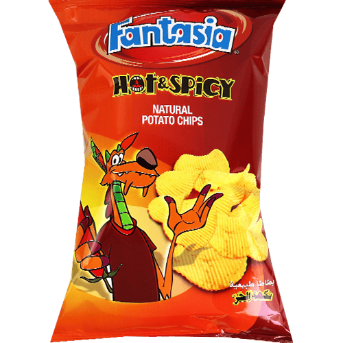 Hot & Spicy Potato Chips Fantasia 90g