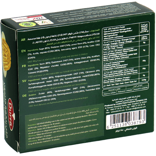 Lemon Flavor Jelly Durra 85g