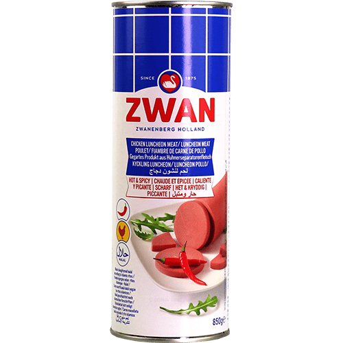 Luncheon Chicken Hot Zwan 850g