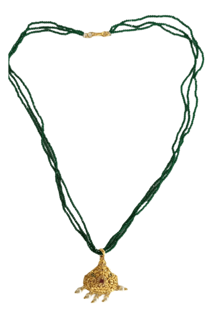 Temple Pendant Necklace Set