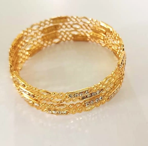 Gold Plated Bangle Set