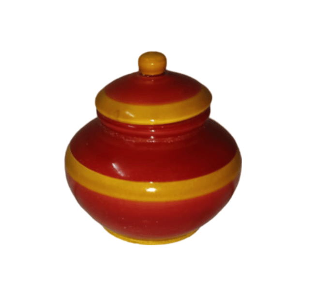 Wooden Kumkum Box with Lid - Handcrafted & Eco-Friendly Spice Box (Medium)