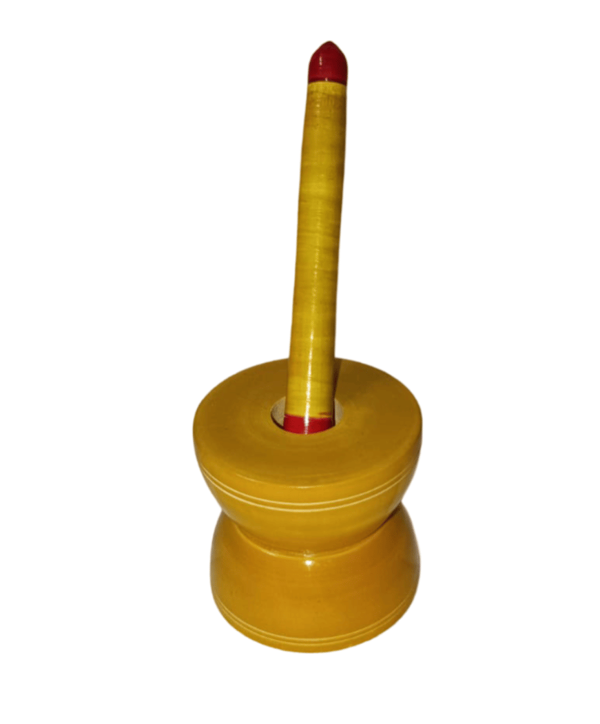 Wooden Pestle and Mortar