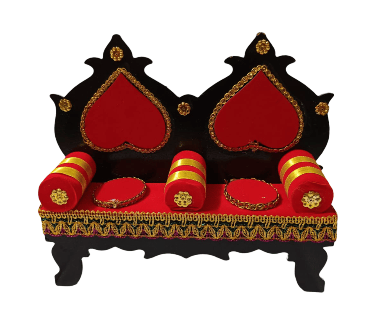 Wooden Mandir Sofa