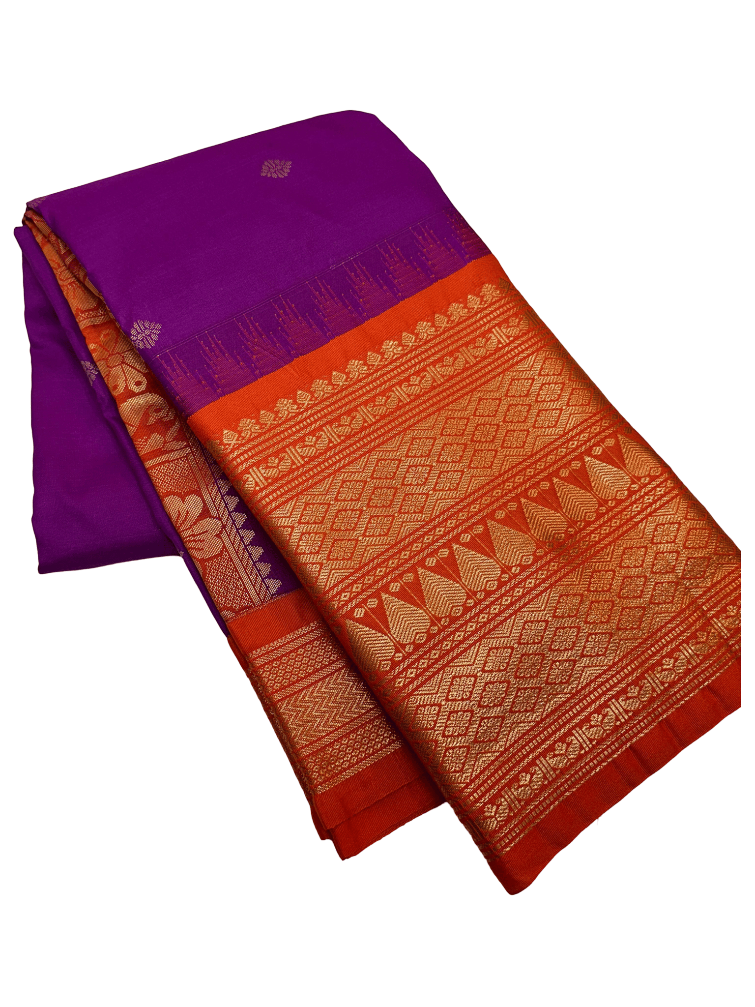 Gadwal Semi Pattu All Over Butta Saree