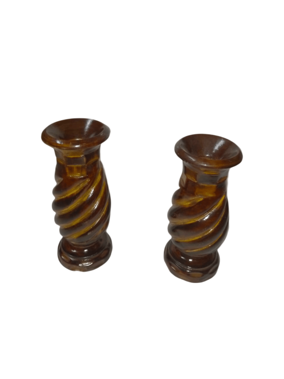 Wooden Flower Vases (Set of 2)