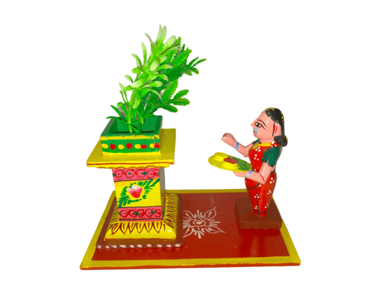 Tulsi Plant with Decorative Stand