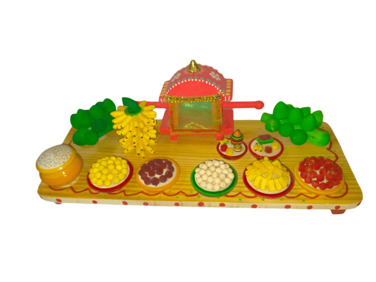 Etikoppaka Wooden Marriage Décor Set