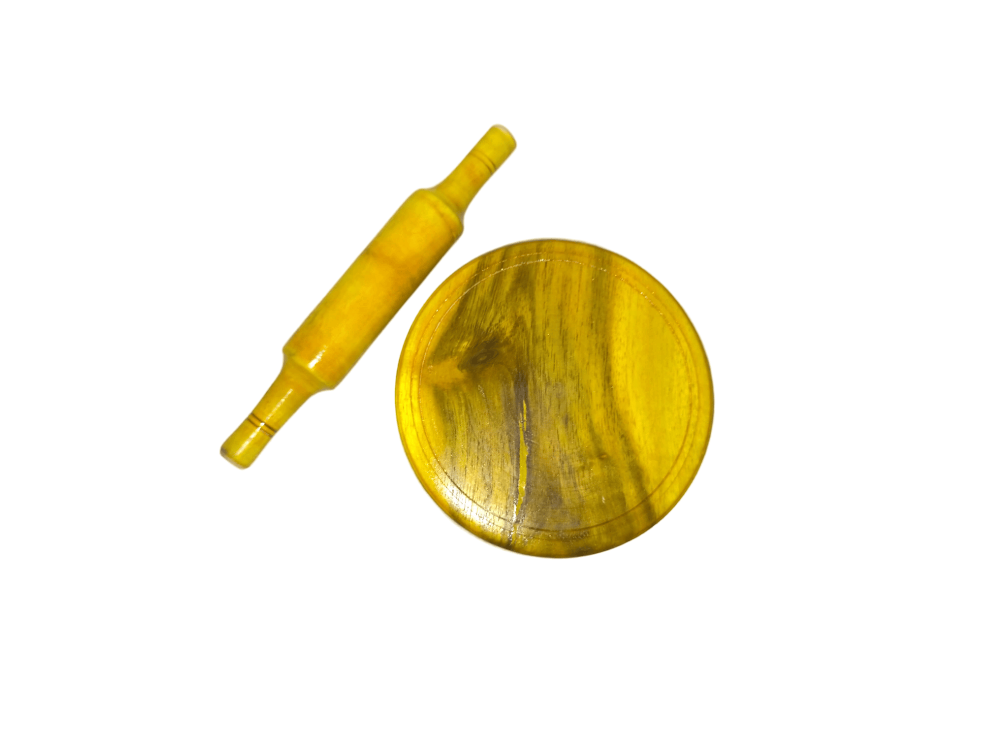 Wooden Rolling Pin & Chakla Play Set